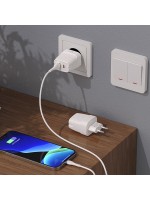 Buitinis įkrovimo adapteris iPhone 12 - Samsung S21 20W PD+QC3.0